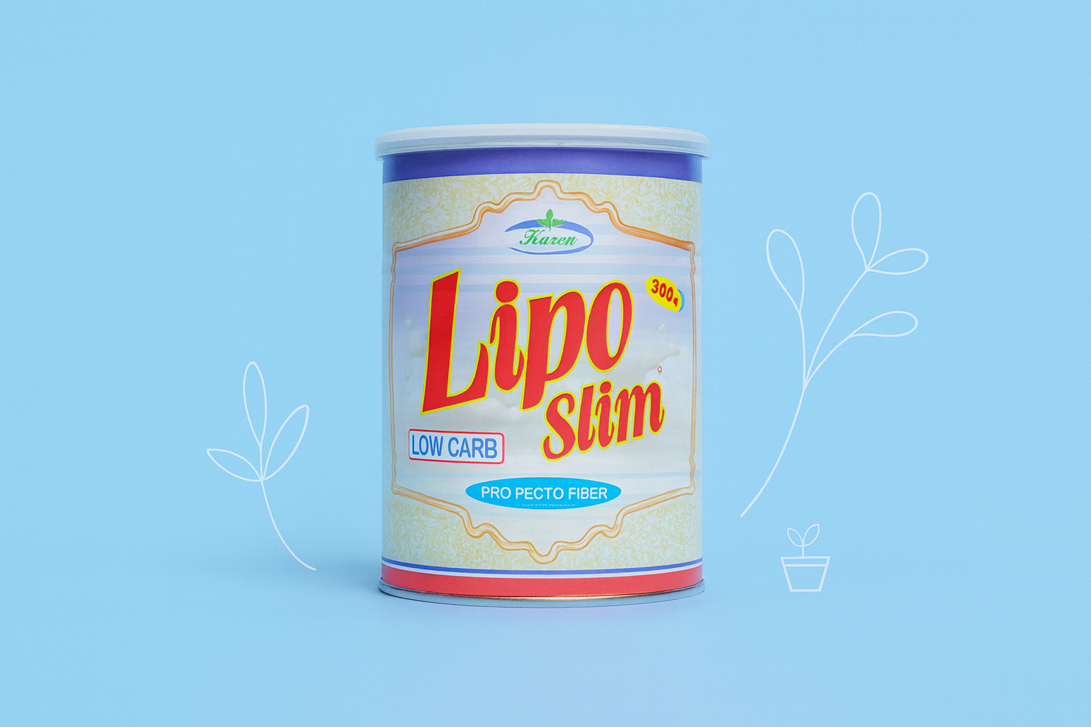 پودر لیپو اسلیم با طعم شکلات کارن LIPO SLIM
