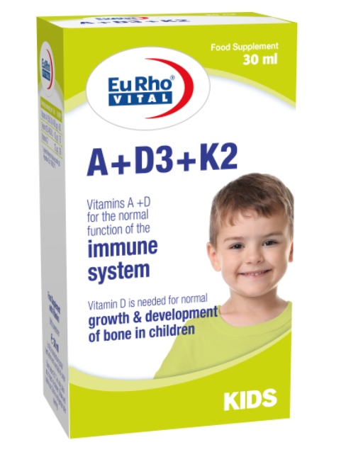 قطره خوراکی A+D3 + K2 یوروویتال